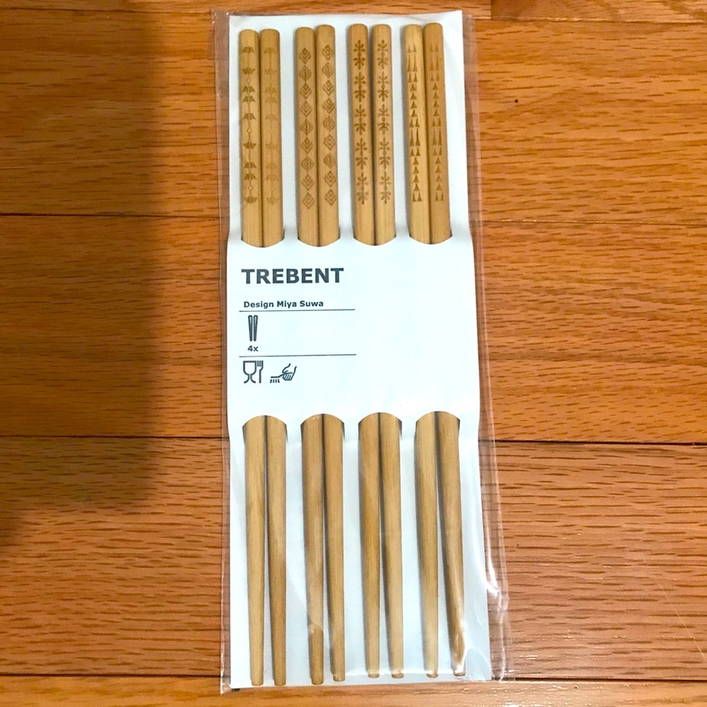 Wooden Chopsticks set of 4
